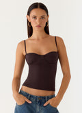 Ame Underwire Top - Chocolate
